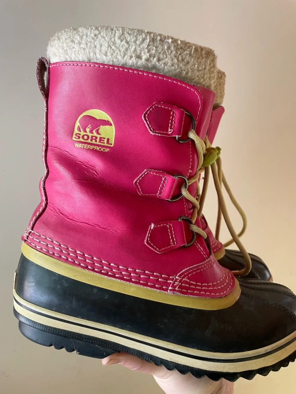 🐱 Sorel | Girls Size 5 Pink Boots - Picture 2 of 7